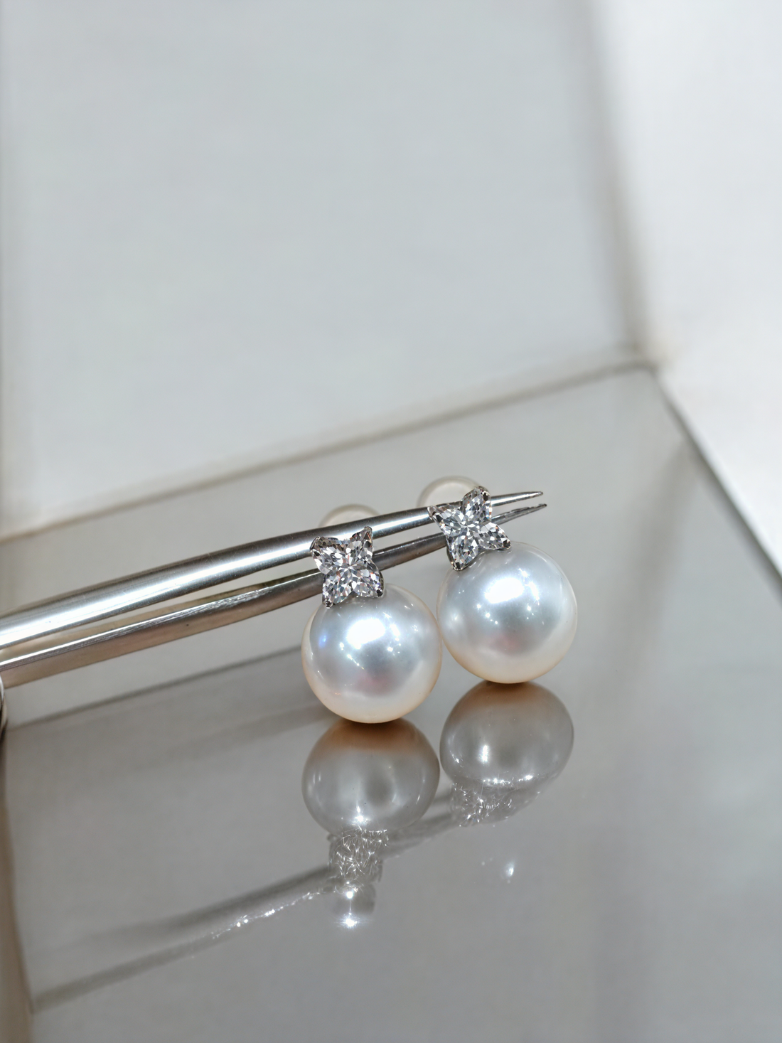 Celestial Glow Saltwater Akoya Pearl Earrings