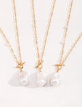 Elegant Baroque Pearl Pendant Necklace Amore Forma