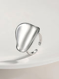 Silver Fluidity Sculptural Ring Amore Forma