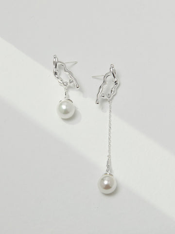 Serene Pearl Whirl Earrings Amore Forma