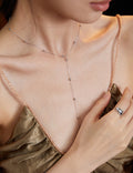 Stellar Droplets Station Necklace Amore Forma