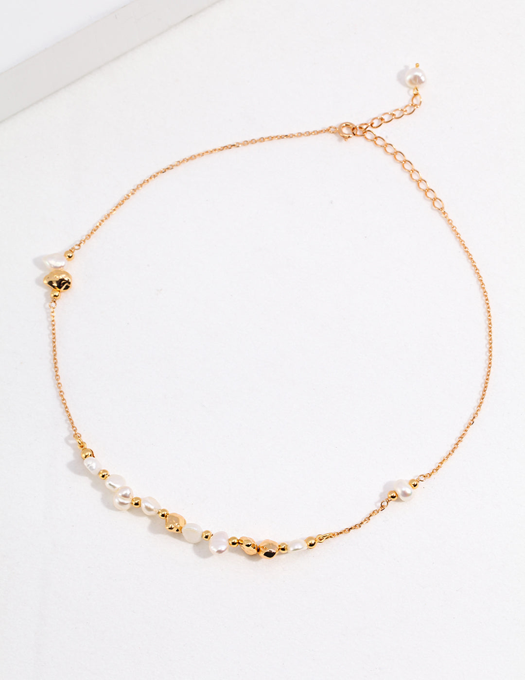 Gleaming Pearl Cascade Necklace Amore Forma