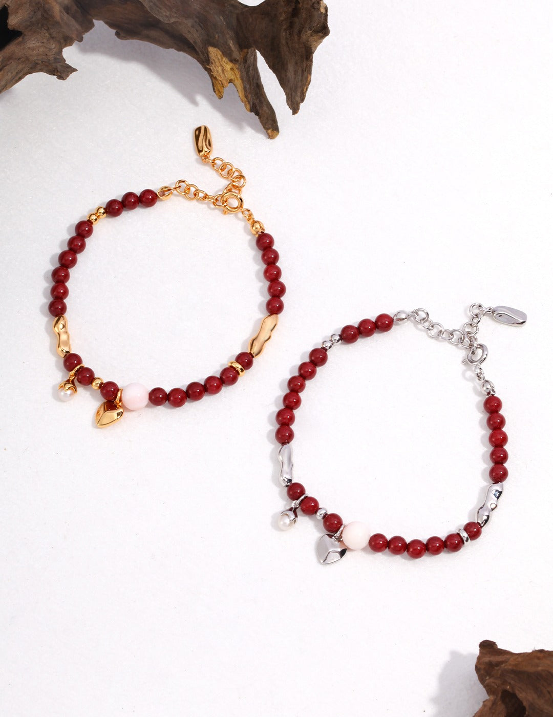 Timeless Cinnabar Charm Bracelet Amore Forma