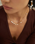 Gleaming Pearl Cascade Necklace Amore Forma