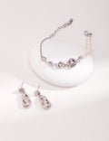 Modern Elegance Pearl and Silver Bracelet Amore Forma