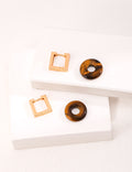 Tiger's Eye Loop Earrings Amore Forma