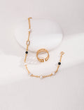 Elegance in Pearls and Gold Bracelet Amore Forma