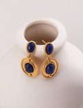 Azure Halo Lapis Earrings Amore Forma