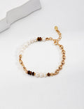 Harmony Pearl and Tiger Eye Bracelet Amore Forma