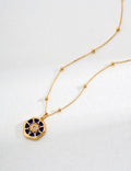 Celestial Compass Lapis Lazuli Pendant Necklace Amore Forma