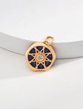 Celestial Compass Lapis Lazuli Pendant Necklace Amore Forma