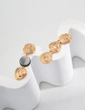 Black Shell Swirl Earrings Amore Forma