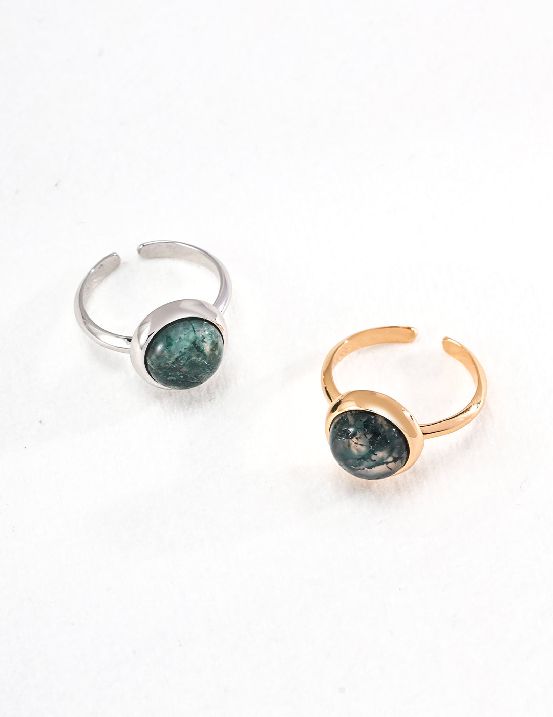 Aquatic Agate Duo Ring