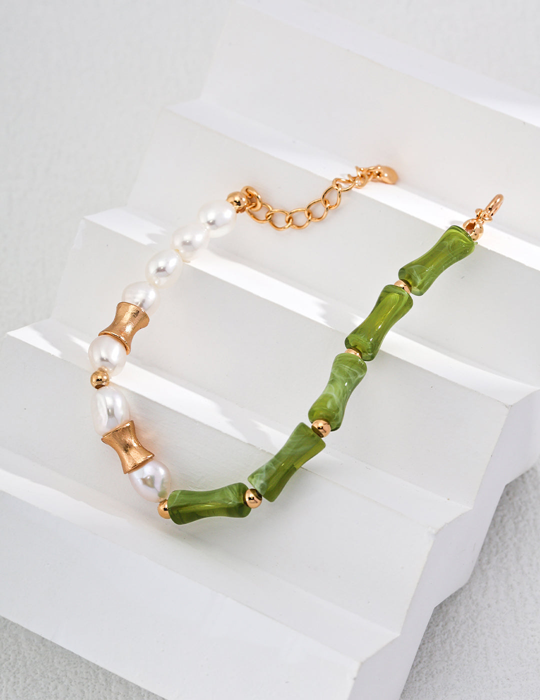 Eastern Bamboo Pearl Bracelet