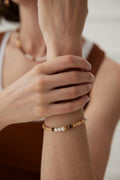 Harmony Pearl and Tiger Eye Bracelet Amore Forma