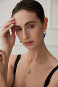 Celestial Lapis Earrings Amore Forma